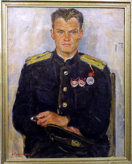 Большой удачей художницы Лидии Тимошенко стал написанный в 1943 году портрет морского лётчика, причём не толь- ко по своей выразительности,  а просто  потому,  что он сохранился в тяжёлые военные годы.  ФОТО: СВЕТЛАНА МУСИЯКА