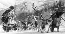 В поездке с оленеводами (50-е годы). В поездке с оленеводами (50-е годы).