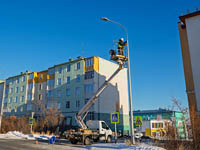 До конца ноября в Анадыре завершится монтаж 1683 новых уличных светильников, в том числе «умных»